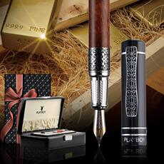 Ручка перьевая 花花公子赛亚钢笔 花梨木墨水笔 男士领导 商务墨水笔