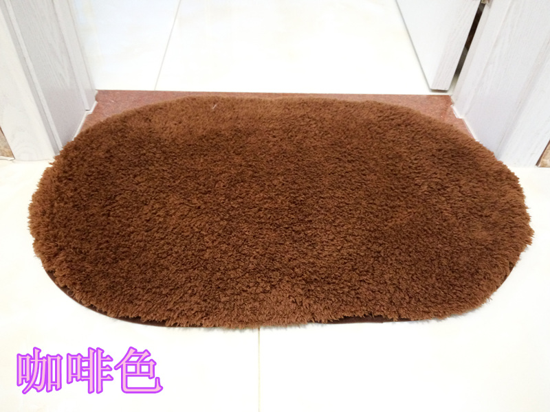 Dày siêu mềm da cừu thảm có thể giặt hình bầu dục phòng tắm thấm sàn thảm nhà bếp thảm cửa phòng tắm thảm thảm văn phòng