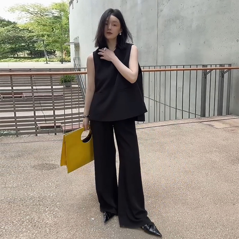 C.I.A|Fashionable Tr Generation|26 Summer New Minimalist Slimming Straight-Leg Pants Casual Long Pants for Women C.I.A|Fashionable Tr Generation|26 Summer New Minimalist Slimming Straight-Leg Pants Casual Long Pants for Women