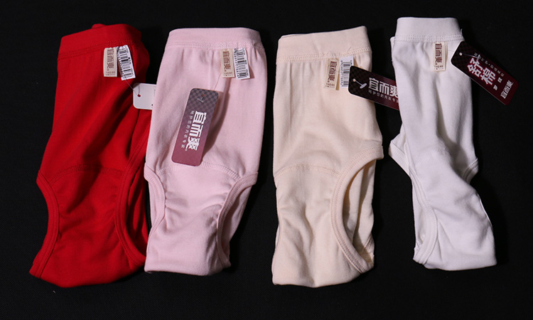 [3 miếng] Quần lót cotton nữ chính hãng và mát mẻ Quần short cotton eo cao quần lót cạp cao
