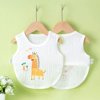 Детское летнее тонкое хлопковое дудоу, детский осенний бандаж пупочный для новорожденных, нагрудник