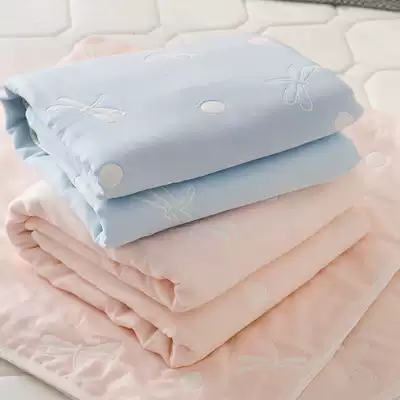 Japanese super soft bamboo fiber baby bath towel pure cotton baby gauze cover blanket newborn bag children Air conditioning towel quilt