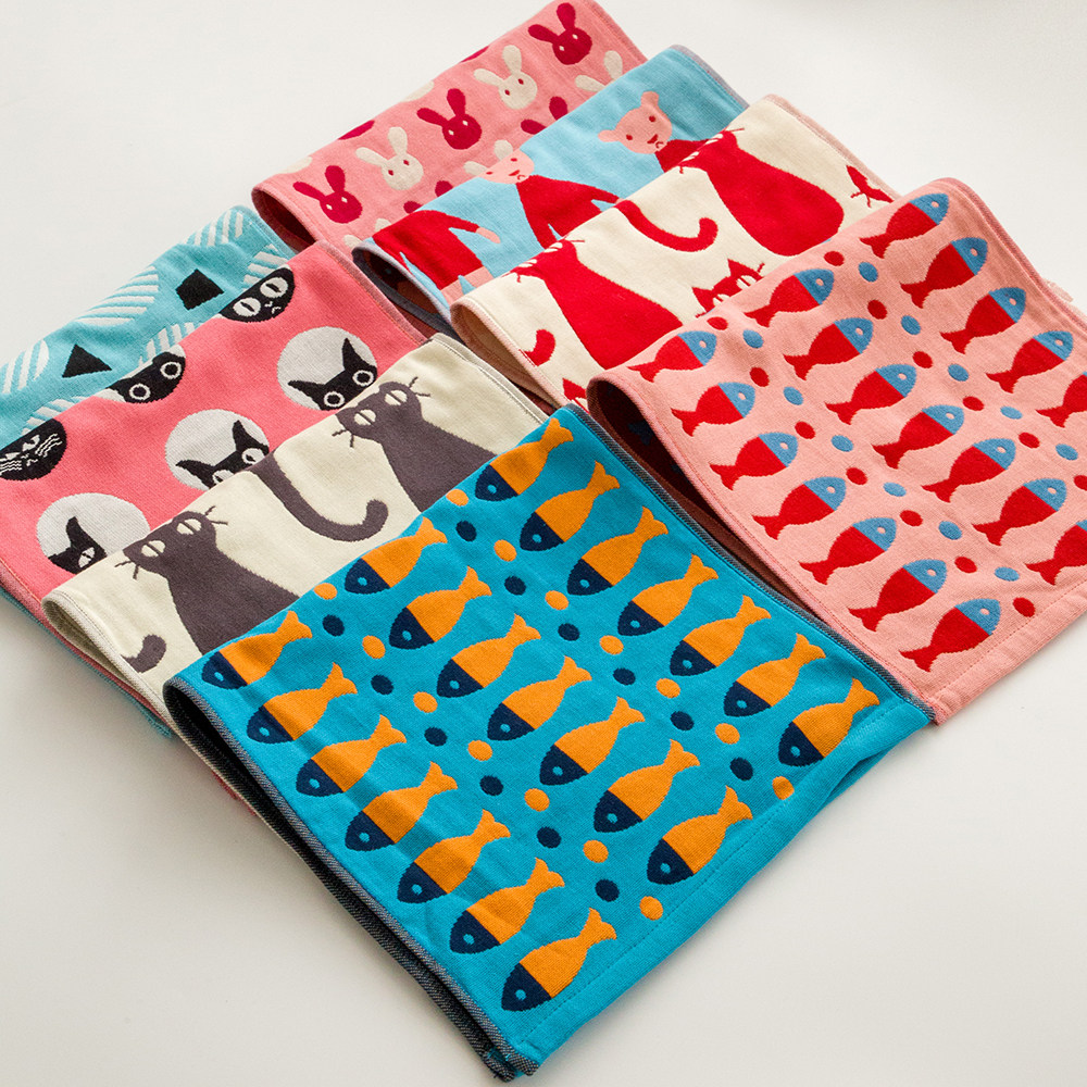 Zhiyang Triple Layer Pure Cotton Cloth Children Wash The Face Towel Lovers Clean Face Towel Small Towel Soft Water Suction