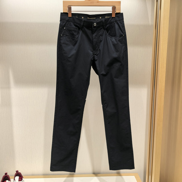 Bosssunwen Authentic Men's Clothing 2026 Spring and Summer Business Fashion Casual Pants M611P025