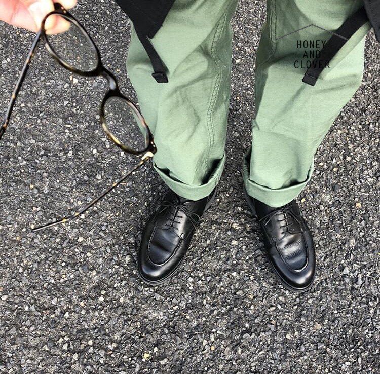 Paraboot Chambord hand-stitched vintage business casual low-top lace-up shoes for men