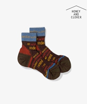 Spot and wander socks outdoor colorful letters wool socks with warm men and women