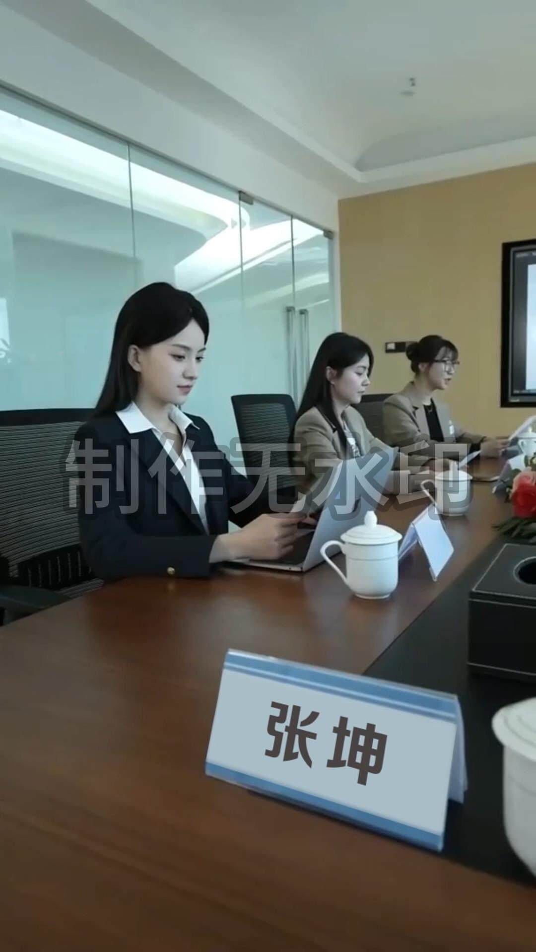 美女开会会议室十三