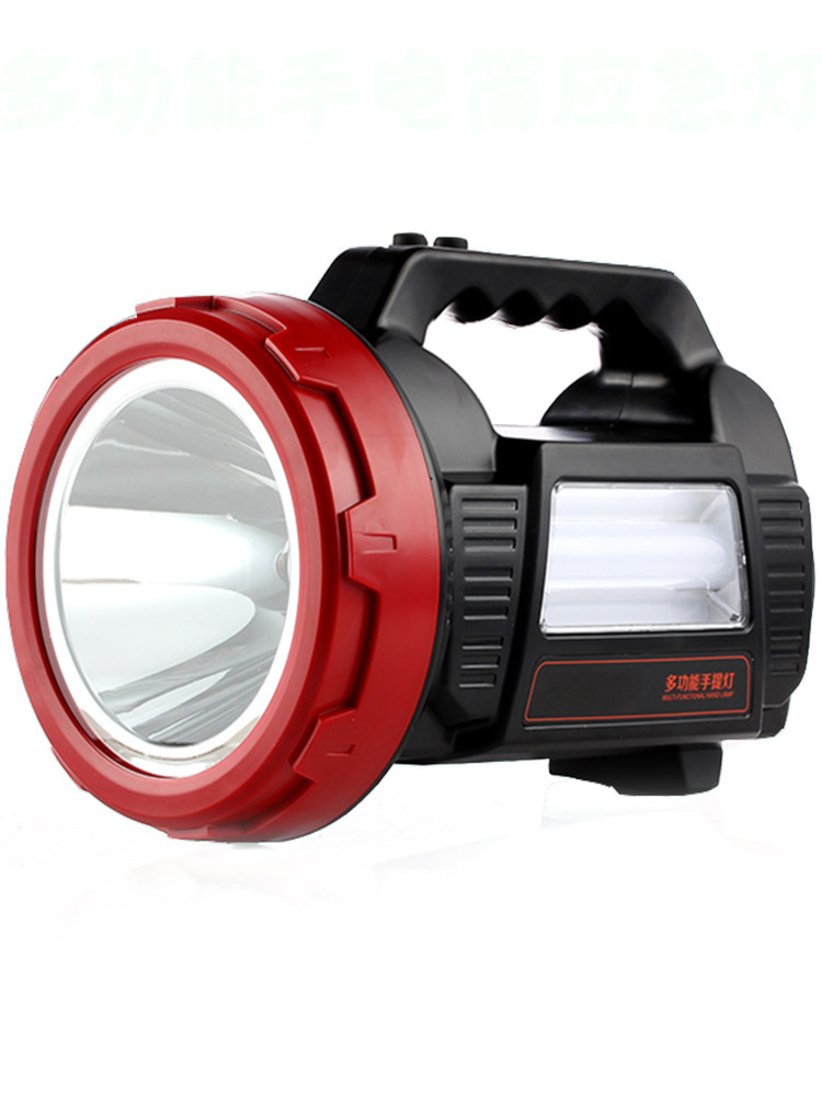 LED strong light flashlight rechargeable multifunctional outdoor solar super bright portable light power outage backup artifact