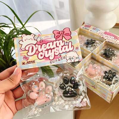 2Pcs Tapa Squishy Pearl Cat Paw Fidget Toy Antistress Stress