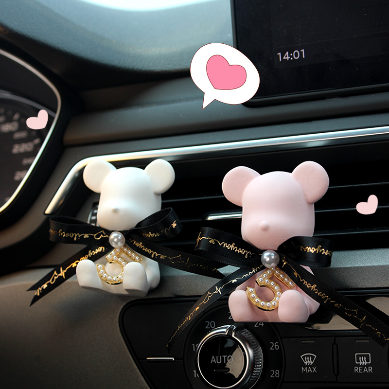 Car air outlet fragrant lavender 5 Number of bear on-board Fragrant Stone Perfume Car air conditioning Decorative Supplies Swing women