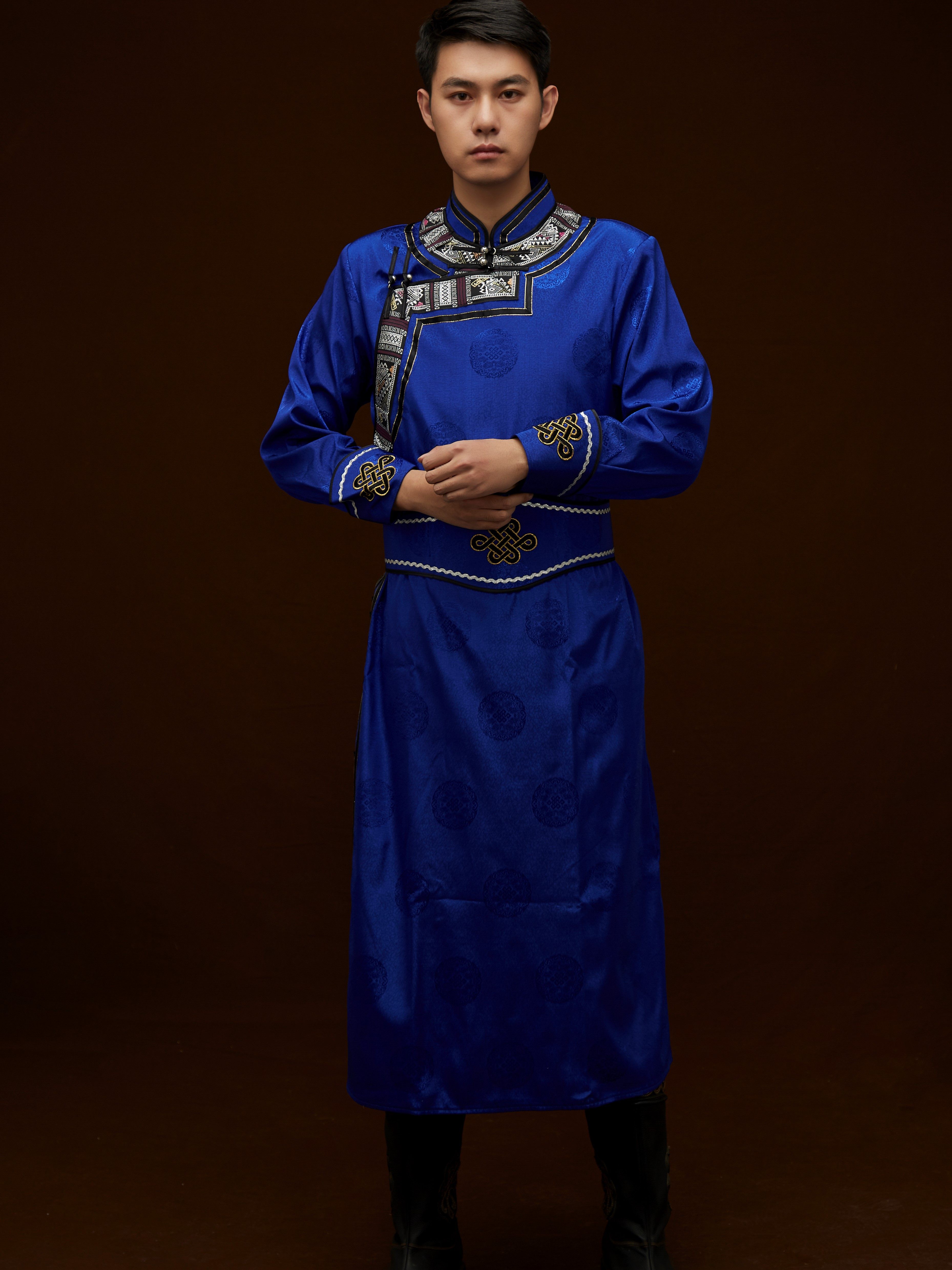 蒙古服装男士蒙古袍:穿上它,一秒穿越到草原深处!🐎-其他民族服装-淘宝好物网
