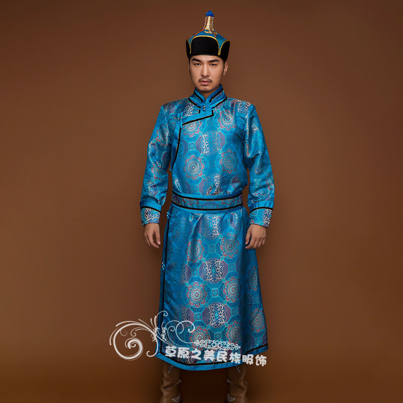 蒙古袍的魅力,穿上它,你就是草原上的王子👑!-民族服装-淘宝好物网