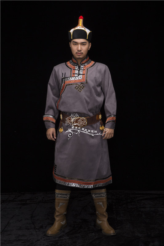 Mongolian robe Mongolian costume ethnic minority stage performance clothing daily wedding men's Mongolian robe value