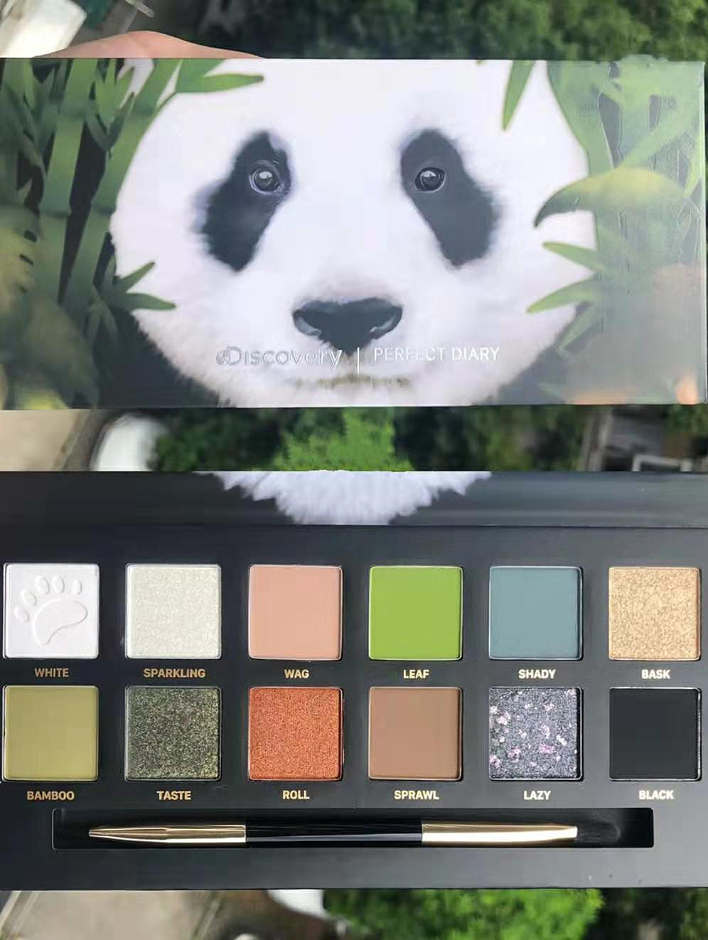 Nhật ký hoàn hảo màu mới động vật bóng mắt đĩa khổng lồ gấu trúc gấu trúc mười hai màu đốm hổ lợn chín màu bóng mắt sao - Bóng mắt phấn mắt odbo