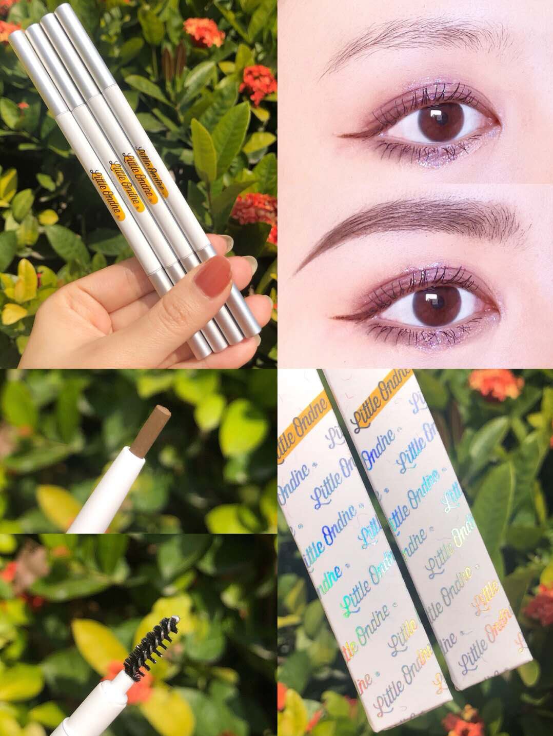 Small Odin double-headed eyebrow pencil Very small Odin brown red brown natural gray Waterproof long-lasting sweat-proof non-smudging female