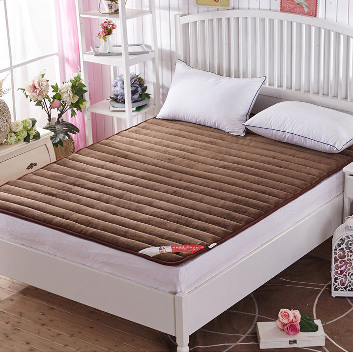 Day-style double thickened tatami bed Sleeping Cushion Mattress Bed Bedding Submitts Fold single double student wedding qing Mat Quilt