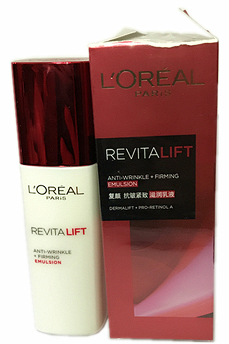 欧莱雅复颜抗皱紧致滋润乳液125ml剪盒包装专柜正品试用装标签纸