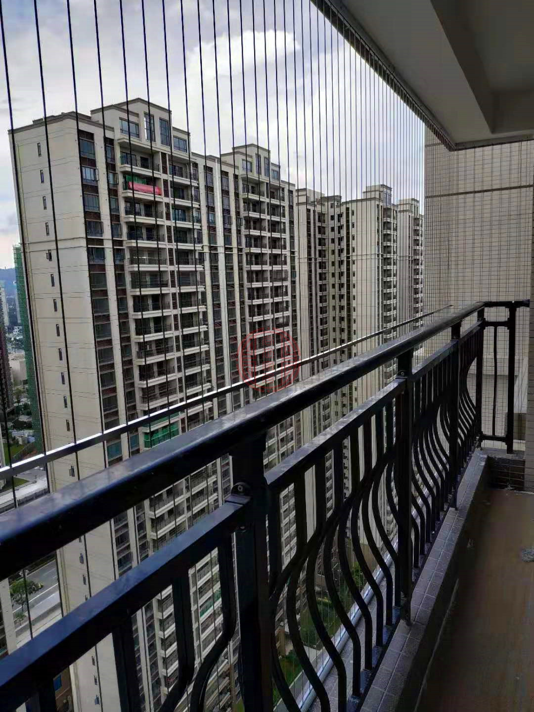 Balcony invisible anti-theft net steel wire Shunde Nanhai Guicheng bay window high-rise children's guardrail Invisible protective net factory