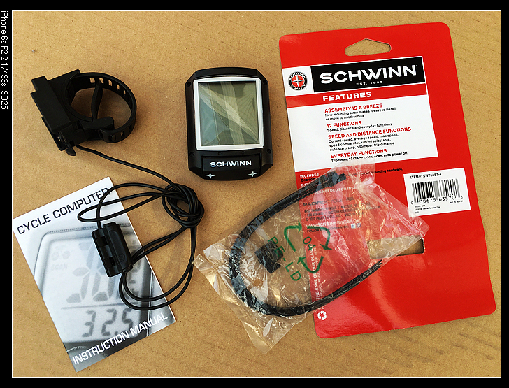 Last Order! American Schwinn Cross Star Wired Computer, Great Value Bicycle Speedometer