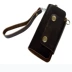 Chìa khóa túi da nam bằng da đơn giản retro hướng dẫn sử dụng dung lượng lớn đa chức năng chìa khóa xe gói chính móc khóa túi mini Trường hợp chính
