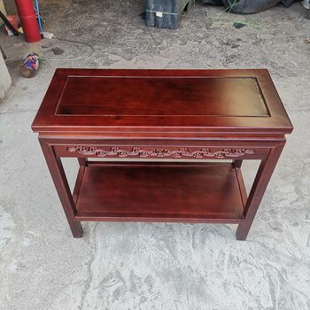 Solid Wood Small Square Table, Side Table, Corner Table, New Chinese Style Balcony Small Coffee Table, Tea Table, Fully Assembled Rosewood Side Cabinet