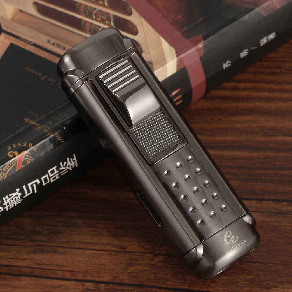 Spray Gun Cigar Lighter Cigarette Lighter Windproof Inflatable Ignitor Smoke Aggressive large firepower Straight punch high-end lighter special