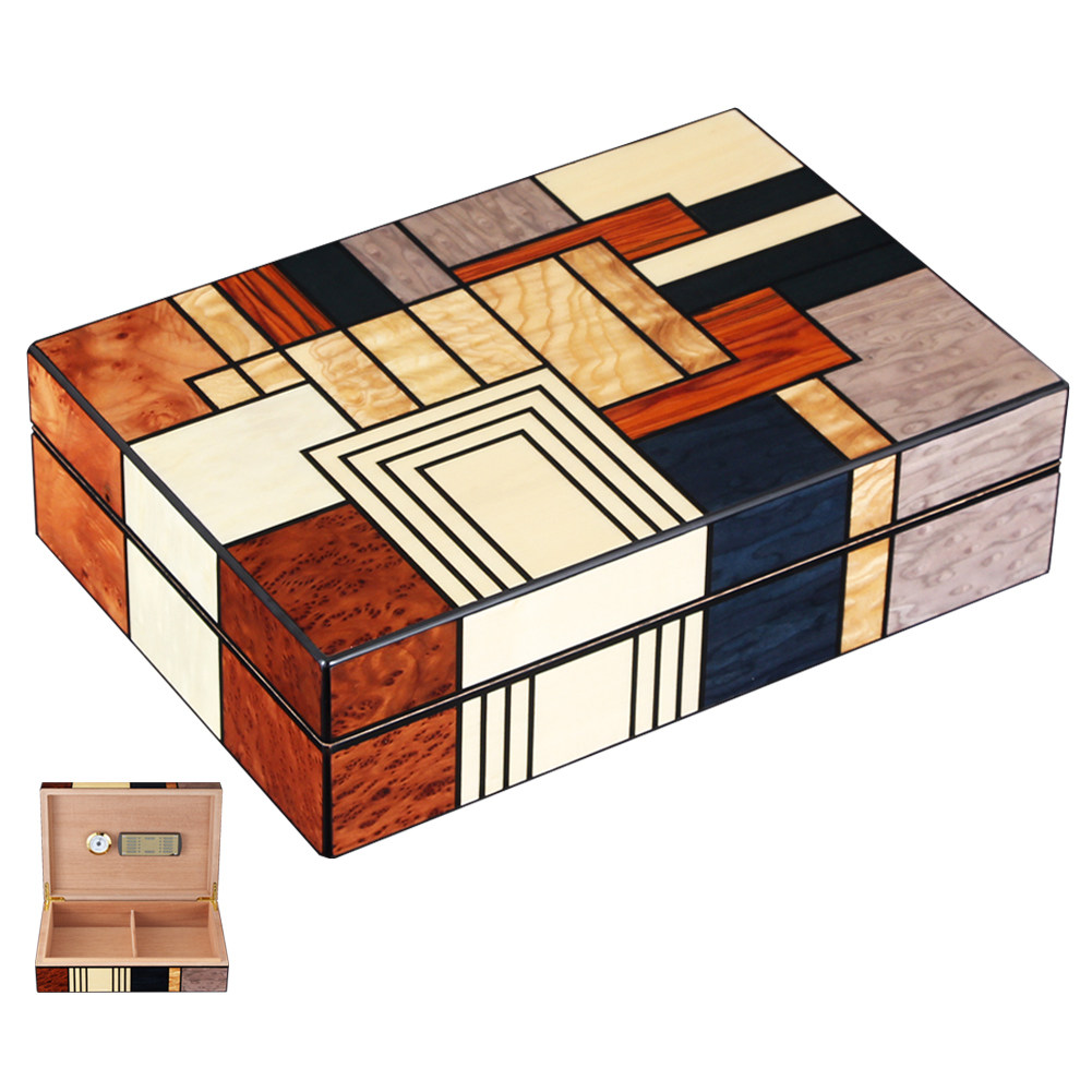 Cigar Case Imported Cedar Wood Cigar Cabinet Home Cigar Moisturizing Box Mellow Cigar Case Moisturizing Cigarette Case Large Capacity
