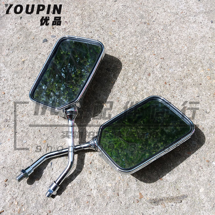 Áp dụng xe điện lớn rùa vua chiếu hậu gương Honda Prince gương gương lồi gương xe máy điện cặp 10 mm - Xe máy lại gương gương xe wave đẹp