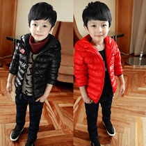 Boy Clothing Boy Winter Clothing Coat Han Version Cotton Clothing Light Thickened Mid-Boy Cotton Clothing CUHK Child Short casual cotton padded jacket