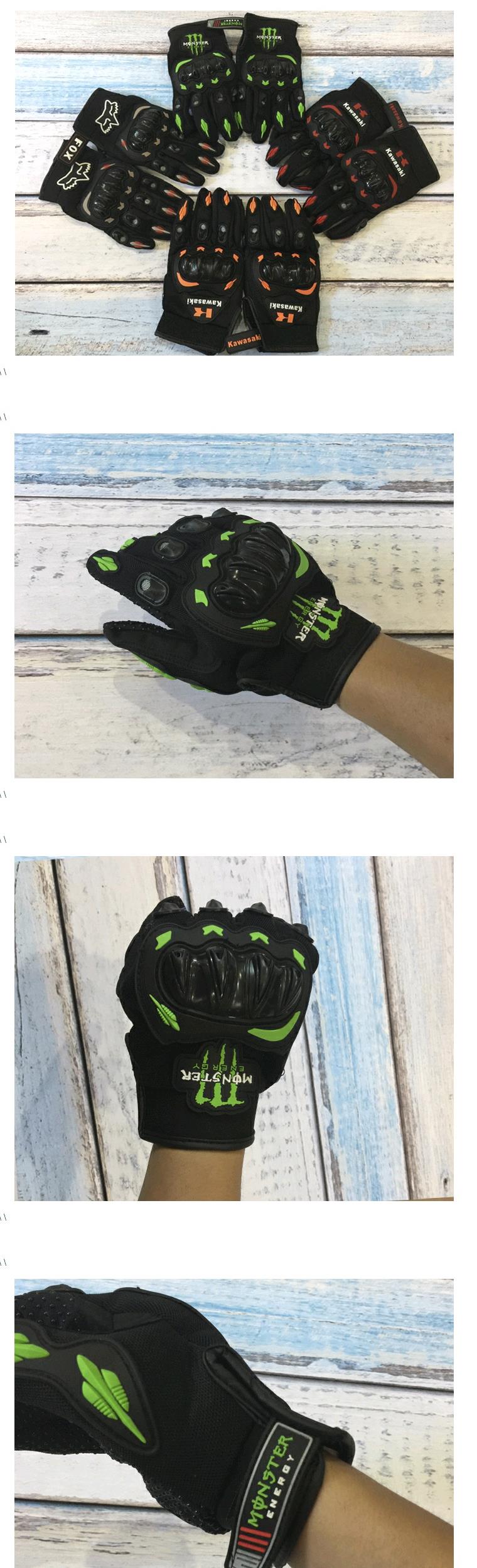 Ghost Claw Kawasaki Motorcycle Gloves Racing Full Finger Gloves Knight Riding Locomotive Thiết bị chống rơi Găng tay off-road dành cho nam giới - Xe máy Rider thiết bị