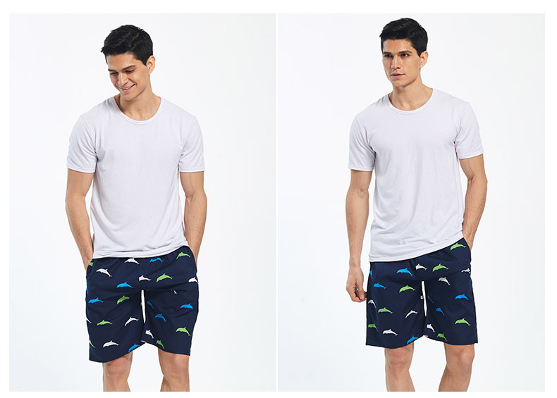 Nam cực mùa hè cotton pajama quần quần short nam lỏng cộng với phân bón để tăng nhà quần phần mỏng quần lớn bãi biển năm quần shop quần áo nam