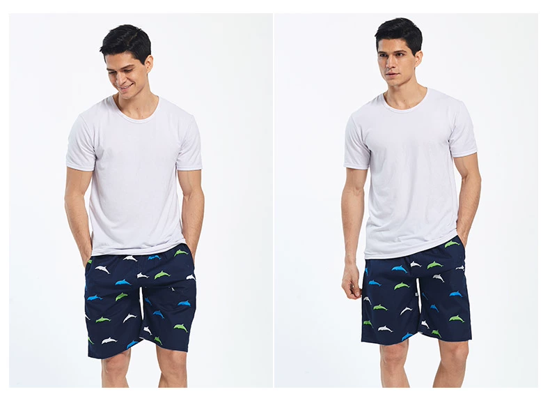Nam cực mùa hè cotton pajama quần quần short nam lỏng cộng với phân bón để tăng nhà quần phần mỏng quần lớn bãi biển năm quần đồ lót