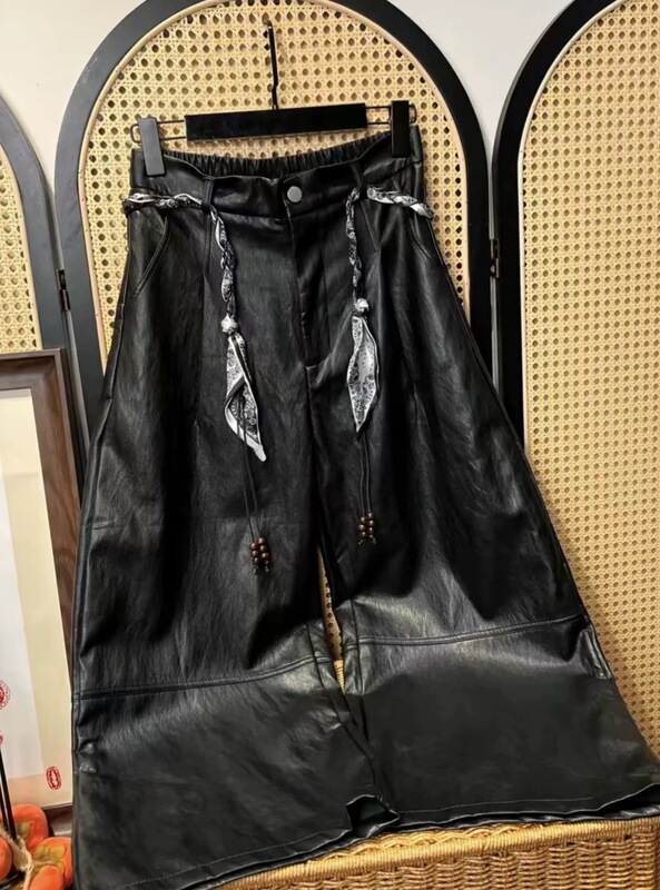 【Leather·Big Magic Pants】 New Two-Color Autumn Leather Pants
