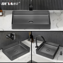 Deya 304 stainless steel wash basin bar black counter Basin home toilet washbasin hotel Basin