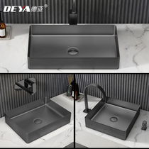 Deya 304 stainless steel washbasin bar black table basin Household toilet washbasin Hotel washbasin