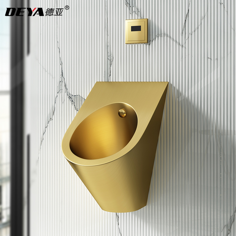 304 stainless steel gold urinal bar bathroom wall-mounted urinal KTV men's urinal urinal