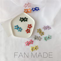 Sailing home Korea New Children star hair card headgear clip little girl hair jewelry hairclip Net Red Girl color