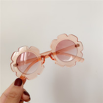 Sail home flowers children sun glasses glasses Joker concave shape personality baby anti-ultraviolet sunglasses tide men and women
