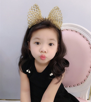 Sails South Korea Children Hair Hoop Golden Princess Hair Adorned With Babys Head Accessories Crown Birthday Girl Cute Students