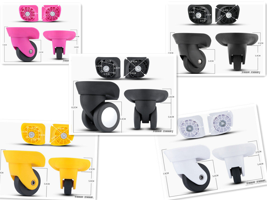 U.S. travel hard case luggage wheel universal wheel mute password lock lever reel caster screw can not be opened maintenance