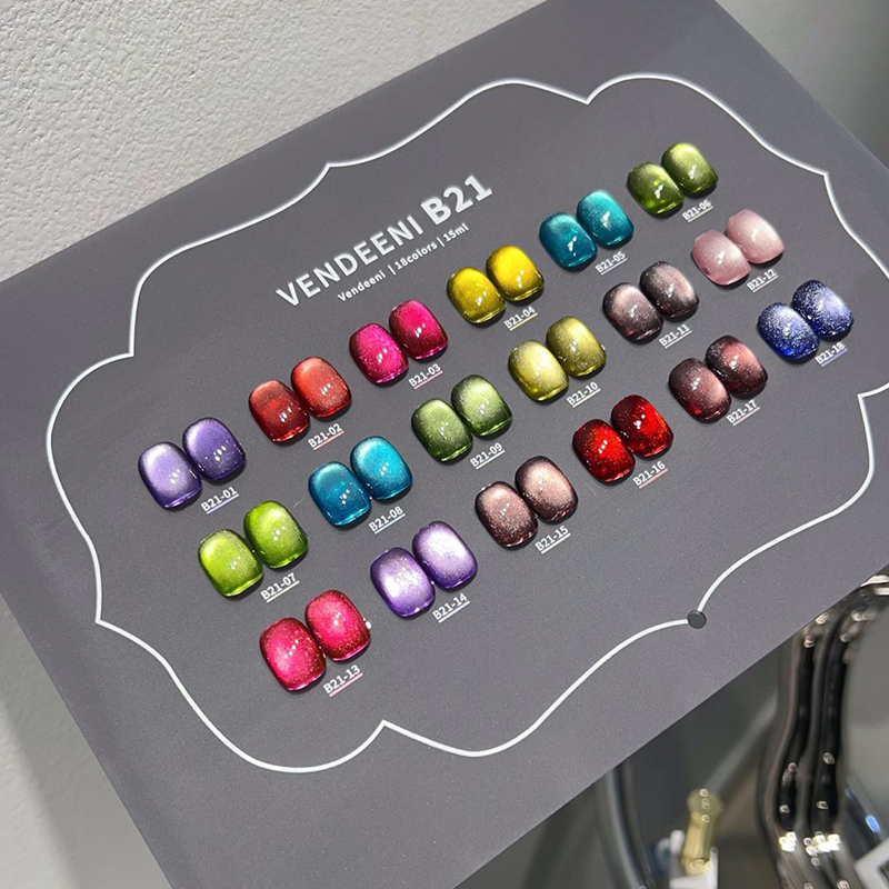 New Sika Nail Polish Gel, One-Stroke Application, High Saturation, Cat Eye, Crushed Diamond, Long-Lasting Colorful Manicure, Strong Hold on Nails