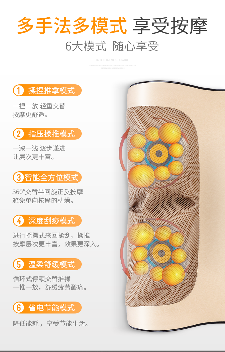 金凯瑞 多功能按摩枕 可双向拉伸 图5