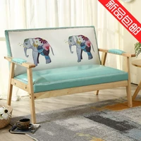 Đơn giản phòng khách đồ nội thất ghế sofa khu vực nghỉ ngơi hộp chân tắm shop nhỏ sofa vải sofa phòng khách sạn - FnB Furniture chân bàn inox tròn