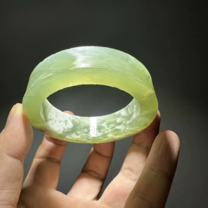 Натуральный резной браслет из нефрита, 56mm, DIY