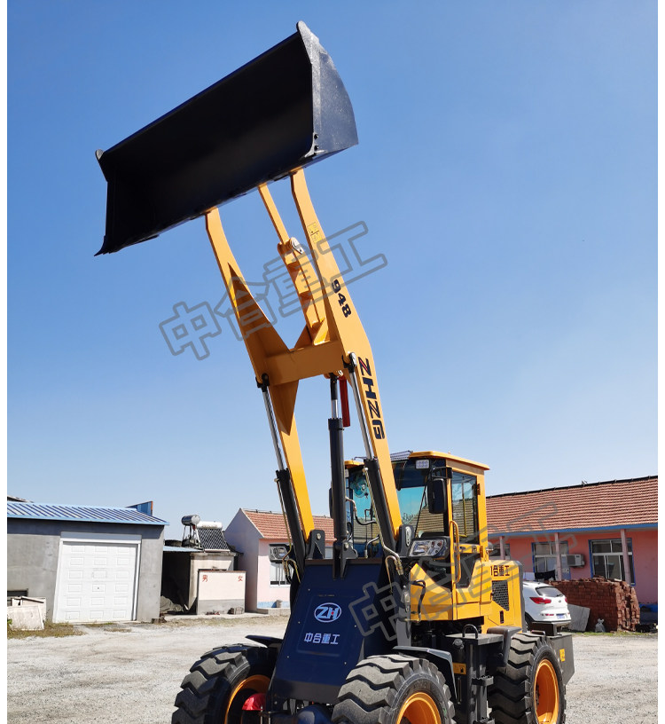 Погрузчики 小型铲车装载机四驱柴油山东鲁工20型工程矮脚虎农用推土机抓木机