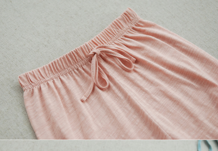 Trẻ em cotton muỗi quần mùa hè mỏng bé bãi biển quần chàng trai và cô gái CN ô quần quần quần ngủ