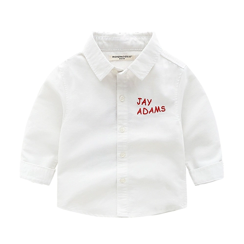 Осенняя рубашка для мальчиков, детский базовый осенний лонгслив