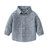 Детская осенняя рубашка, осенний лонгслив для мальчиков, в корейском стиле