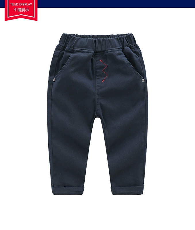 Quần trẻ em 2018 mới mùa xuân và mùa thu quần âu cotton trẻ em quần nam mùa thu chân bé quần quần quần mỏng mùa hè trẻ em