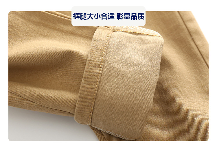 Quần bé trai màu trơn giản dị 2018 mùa thu mới của trẻ em Hàn Quốc quần áo trẻ em cotton co giãn eo bé quần jean lót lông cho bé